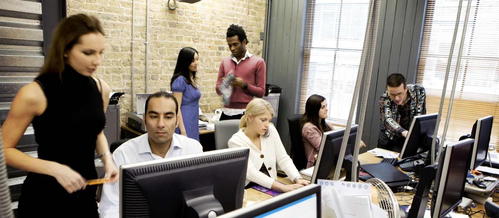 Group of leaders speaking with each other